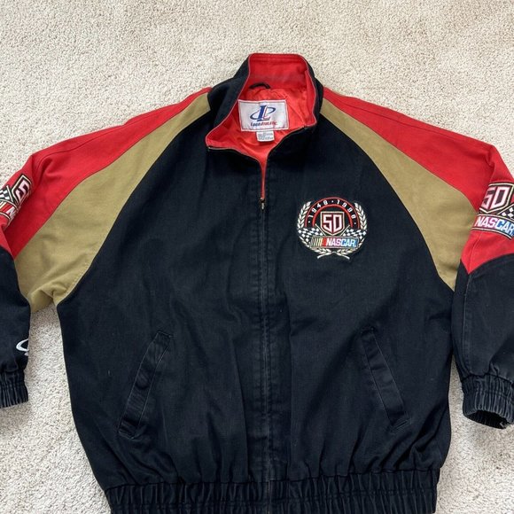 VTG Logo Athletic NASCAR Jacket Mens Size XXL 1998 50th Anniversary Racing - Picture 7 of 16